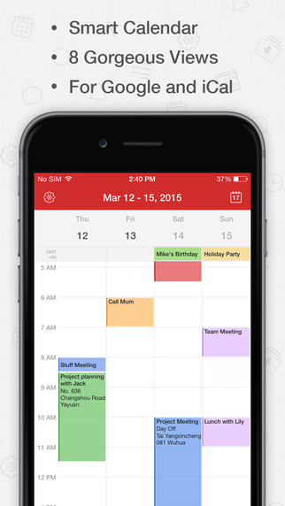 CalenMob - for Google Calendar and iCloud