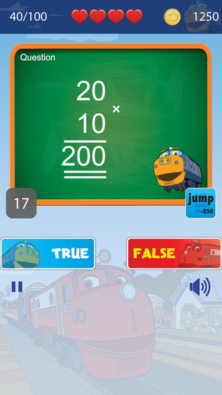 【免費遊戲App】Mathematics Quizzes with Chuggington Trains version - Practice Problems & Tests-APP點子