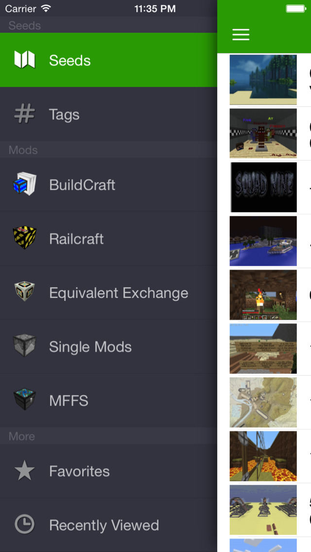Seeds & Mods for Minecraft PE - Best Pocket Edition Crafting Collection Screenshot 1