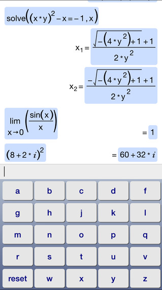 symbolic calculator