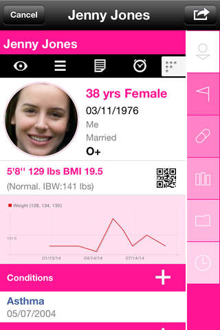Capzule PHR - Your Personal Health Record. screenshot 2
