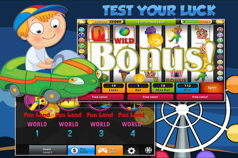 Amusement Park Themed 5-Reels Video Slots - Vegas Strip VIP Casino Wins with Cash Coaster Jackpot screenshot 4