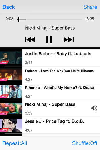 Sound Music Player - music video edition for YouTube screenshot 3