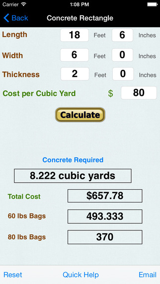 【免費生產應用App】Construction Calcs: Asphalt & Concrete & Drywall & Roofing-APP點子