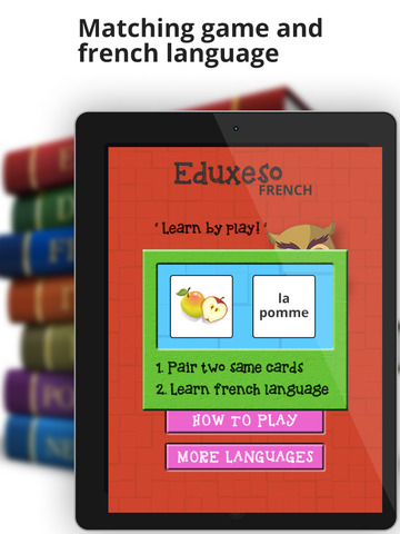 【免費教育App】Eduxeso - French: Learn foreign language and play pairs, memory matching puzzle game!-APP點子