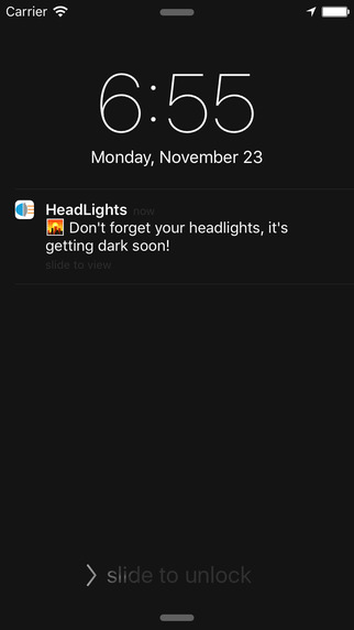 HeadLights - Remember to turn on your lights