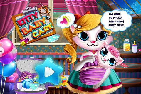 Kitty Baby Care - Pets Game(Newborn Baby/Cute Cat/Angela) screenshot 3