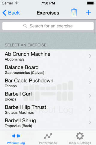Workout Log - Fitness and Exercise tracking screenshot 4
