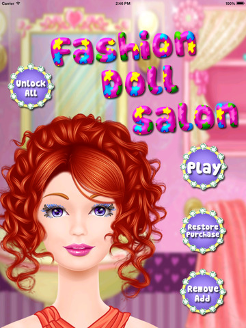 【免費遊戲App】Fashion Doll Salon-APP點子