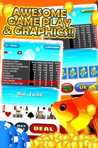 Play Fish Poker Texas Hold'em Video Live Poker screenshot 2