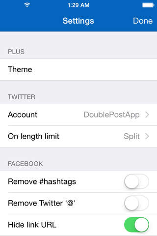 DoublePost - Quickly update your social networks from iPhone or Apple Watch! screenshot 3