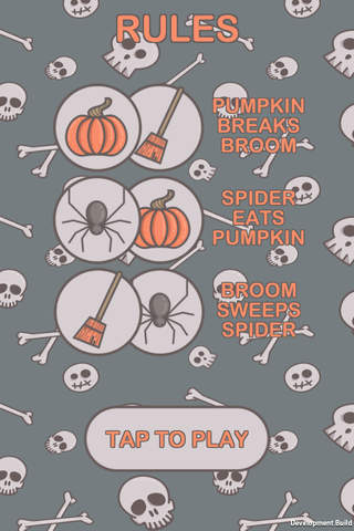 Pumpkin, Spider, Broom – Fun Halloween Roshambo screenshot 2