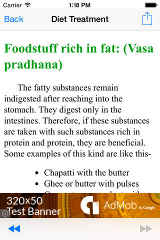 Diet Treatment - What to eat ? screenshot 3