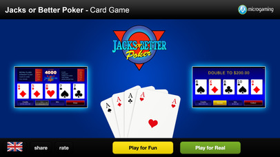 Screenshot 1 Популярные Казино Карточная игра — Валеты или лучше покер — Microgaming
