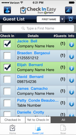 Check In Easy - Guest List Event Check-in Manager