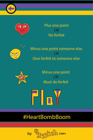 Heart Bomb Boom - A simple fun game for any age group and any activity, in any environment screenshot 2