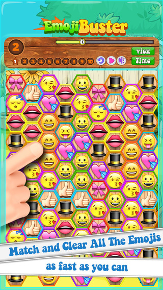 Emoji Buster FREE - A Match Three Emoticon Puzzle Game