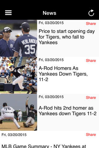 NYY Lite : New York Baseball Live News, Blogs, Stats and more. screenshot 3