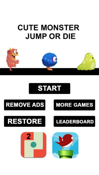 【免費遊戲App】Cute Monsters: Jump or Die-APP點子