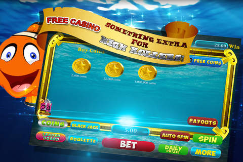 AAA Golden Fish Bonus Slot-Machine Casino: Wild Fortune Betting Dream (Top Best Free Fishing Slots) screenshot 3