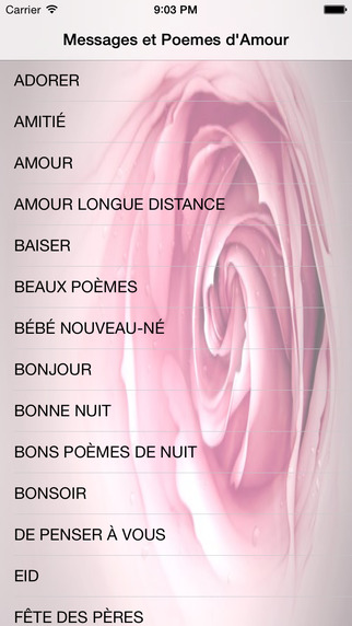 【免費娛樂App】Messages et Poemes d'Amour-APP點子