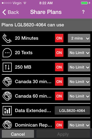 Virgin Mobile Custom Control screenshot 4