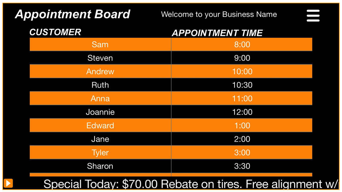 App Shopper Appointment Board (Business)