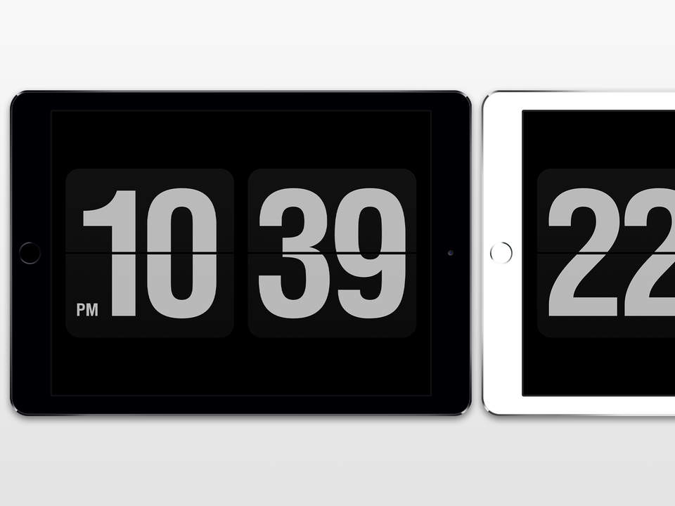 iphone flip clock