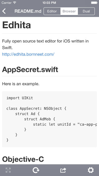 【免費工具App】Edhita: Open source text editor-APP點子