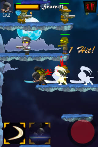 Last Ninja Pro -- funny rush ninja vs zombies games screenshot 3