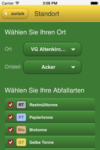 AWB Altenkirchen Abfall-App screenshot 2