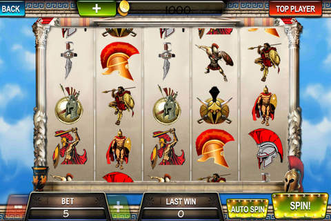 Aaaabys 777 Slots Gladiator Spartan FREE screenshot 2