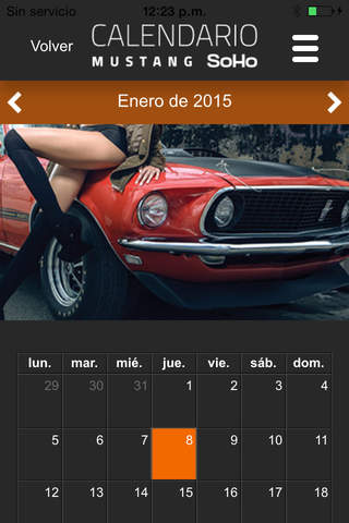Calendario Mustang SoHo 2015 screenshot 3
