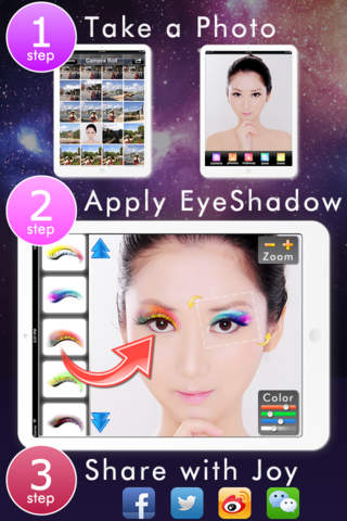 Eye Makeup Fun! Dressup Camera screenshot 3