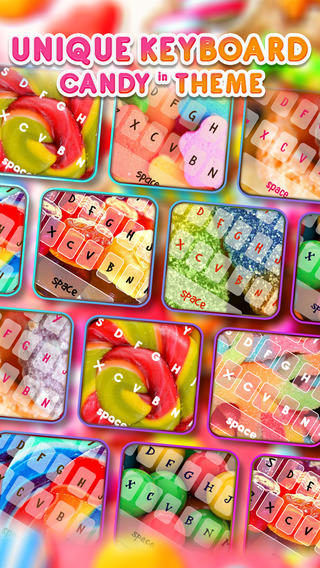 KeyCCM Candy Cute Sweets Custom Wallpaper Keyboard Themes