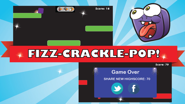 【免費遊戲App】Geometry Jump - Fizz Crackle Pop!-APP點子