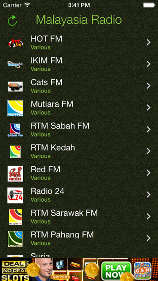 Malaysia Radio - FM stations in Malay from Kuala Lumpur Penang Johor