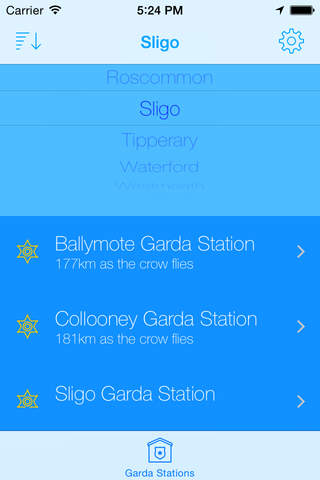 Garda Station Locator screenshot 2