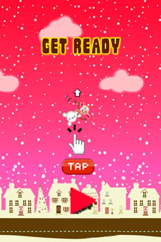 Flappy Snowman - Tap To Fly screenshot 3