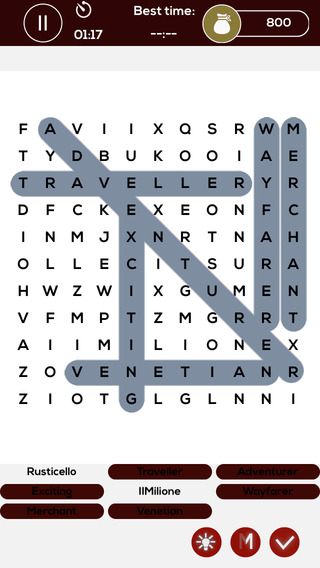 Marco Polo Free Word Search Game