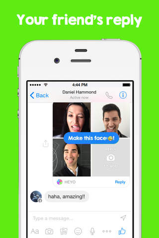 HEYO for Messenger - An animated photo booth with friends screenshot 4