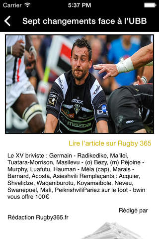 CABrive Rugby Non Officiel screenshot 3