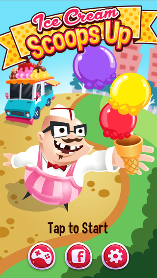 Ice Cream Scoops Up - simple stacking game