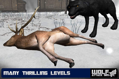 Wolf Attack Simulator 3D - Hunting of Animals in Snow Farm is true Revenge of Wild Beast screenshot 3