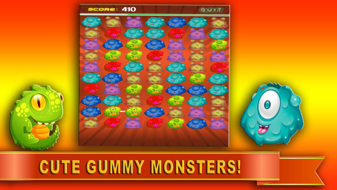 App Shopper Aaaaah! Gummy Monsters Match Jelly Drop 3 (Games)