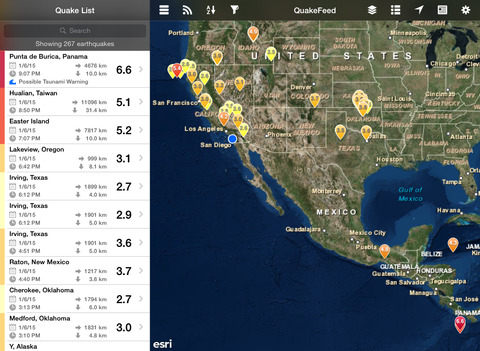 【免費天氣App】QuakeFeed Earthquake Map, Alerts and News - World Earthquakes Displayed on Esri Maps-APP點子