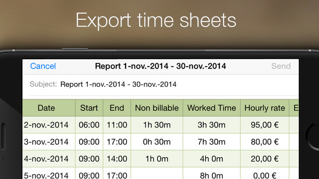 【免費商業App】SalaryBook - Time tracking and Time Sheet-APP點子