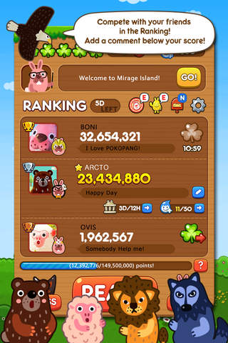 LINE Pokopang Games Line Pokopang Helping Animals