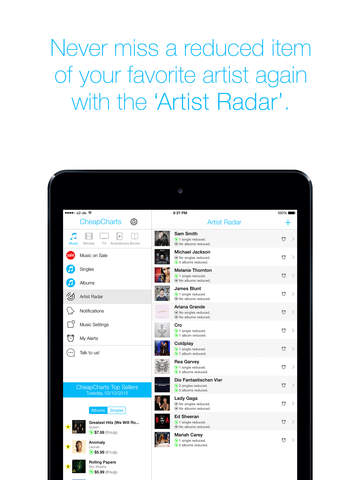 【免費音樂App】CheapCharts-APP點子