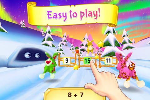 Wonder Bunny Math Race: Kindergarten - A Fingerprint Network App screenshot 2